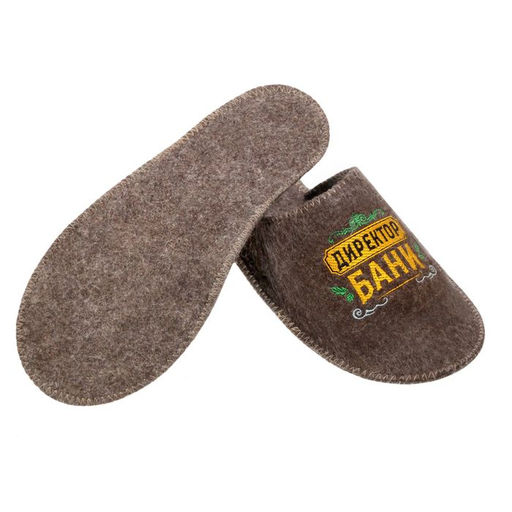 Тапочки банные с вышивкой Директор бани - Банная забава фото 4