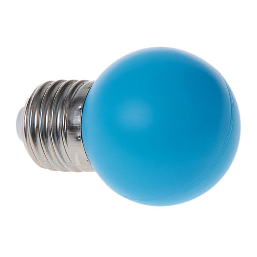 Цена за 50 шт. Лампа светодиодная Luazon Lighting «Шар», G45, Е27, 1.5 Вт, для белт-лайта, свечение синее