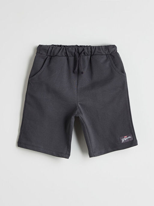 Beli Lastikli Spider-Man Bask?l? Erkek ?ocuk ?ort