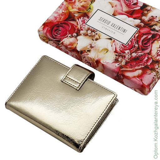 Женская кожаная визитница Sergio Valentini СВ 8139-010 фото 4
