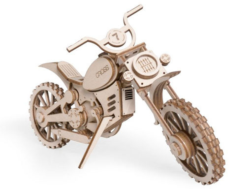 Деревянный конструктор Lemmo Мотоцикл кросс, 75 деталей  фото 2