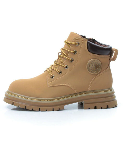 01-P8305-1 BROWN Ботинки демисезонные женские (натуральная кожа)