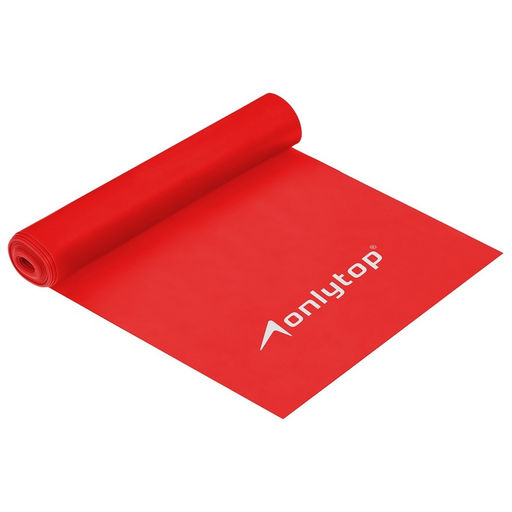 Эспандер ленточный для фитнеса ONLYTOP, 150×15×0.03 см, 5 кг, цвета МИКС