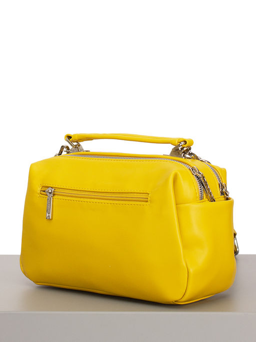 LACCOMA сумка Кристи-Ф826-желтый эко кожа хлопок фото 4