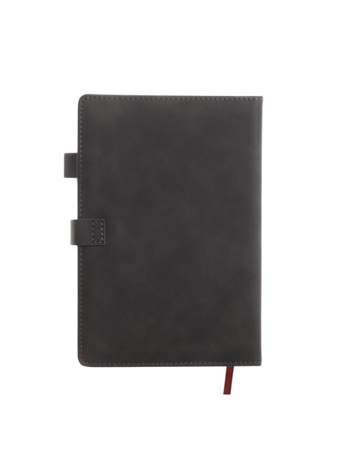 Ежедневник недатированный А5, с хлястиком, 80 листов, в линейку, пвх, черный - Simaland фото 13