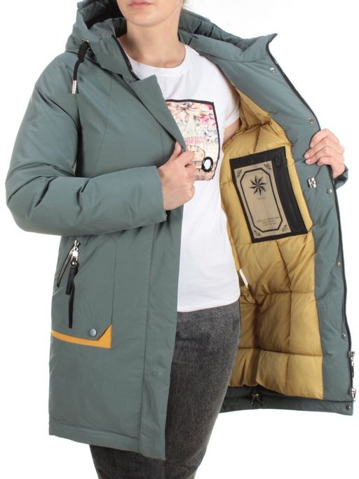 M2008 MENTHOL Пальто зимнее женское MARIA (холлофайбер)