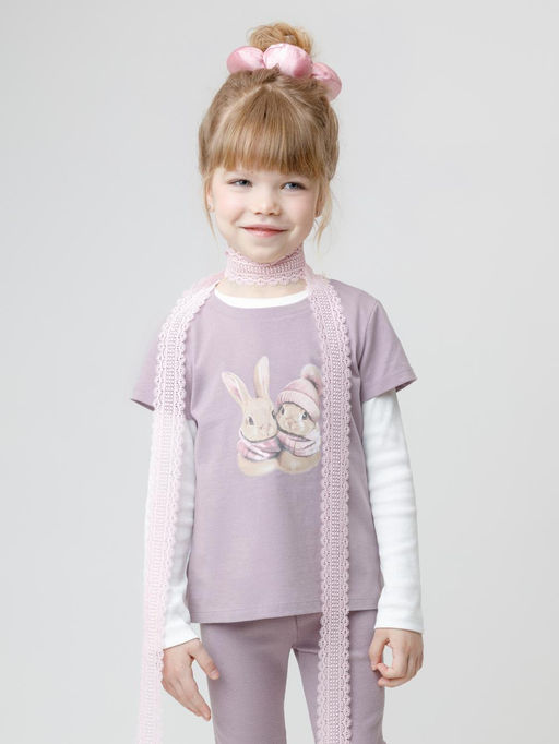 КР 302808/морской туман к573 фуфайка (футболка) для дев