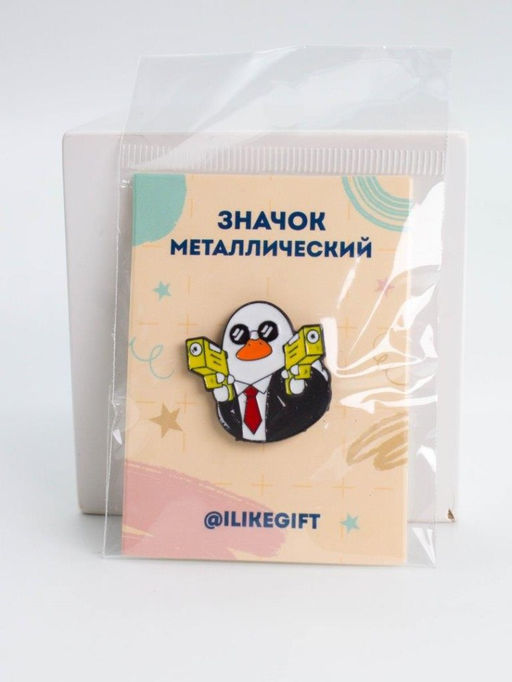 Значок металлический iLikeGift "Duck 007"