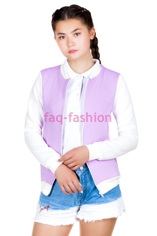 Толстовка Victoria Сирень+Молочный