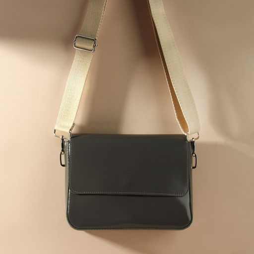 Ручка для сумки, стропа, с карабинами, 139±3×3.8 см, бежевая