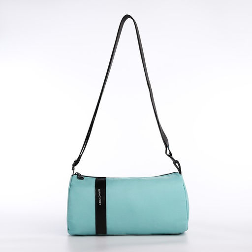 Сумка молодёжная на молнии, цвет бирюзовый - Simaland фото 2