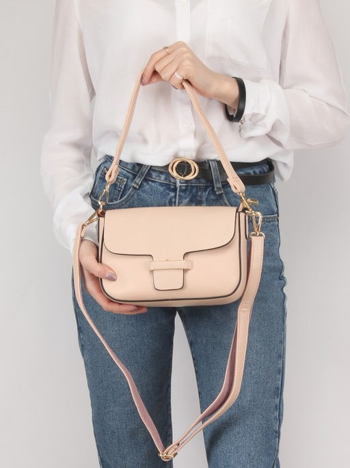 Сумка женская искусственная кожа YDR-2313, 1отд, плеч/ремень, розовый SALE 244367 - Adelia фото 9