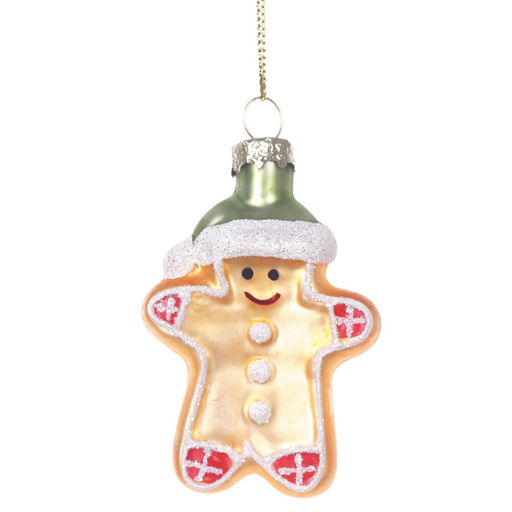 Украшение новогоднее "Пряничный человечек", L5 W2 H8 см, 2в.