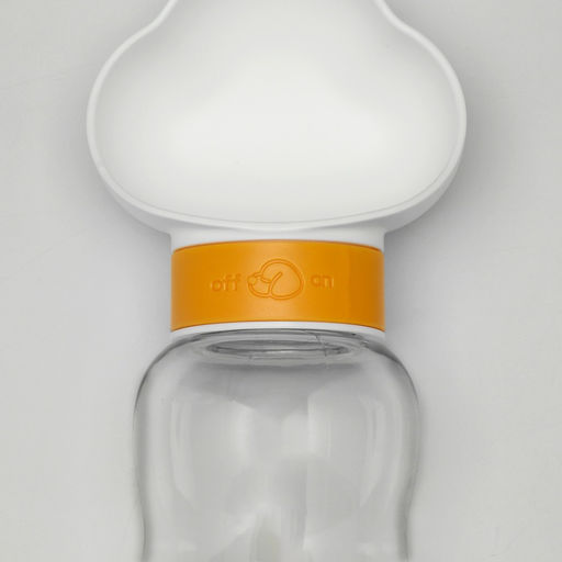 Поилка прогулочная 585 мл+контейнер для корма, жёлтая - Пижон фото 4