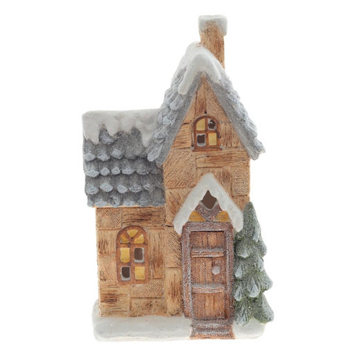 Фигурка декоративная "Домик" (подсветка, 3хААА, не прилаг.), L19 W11 H33 см, 2в.