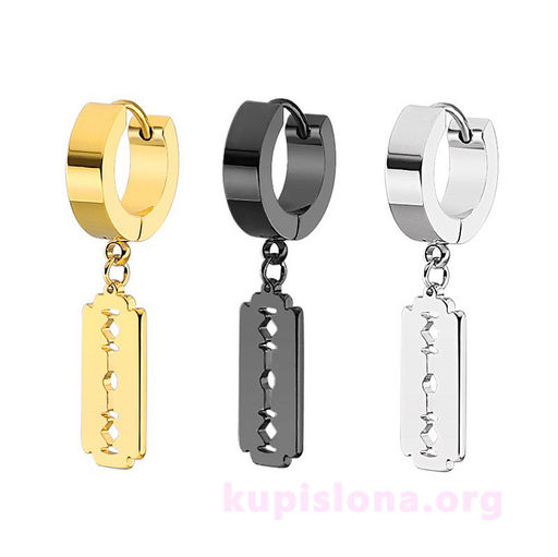 Серьги Razor blades