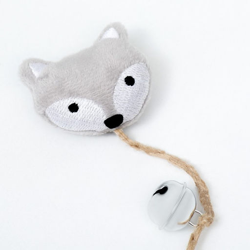 Игрушка для кошек с кошачьей мятой и перьями Бурундук, 10 см, с бубенчиком - Пижон фото 2