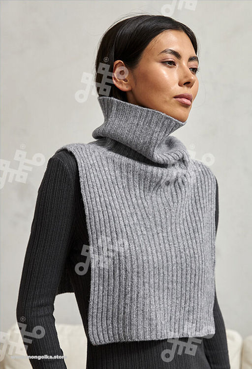 Воротник из 100% монгольской шерсти