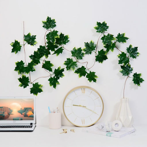 Цена за 5 шт. Лиана искусственная «Кленовые листики», 230 см