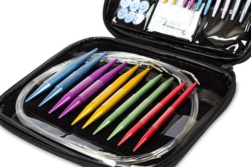 Спицы GAMMA разборные круговые в наборе SN-10 алюминий d 2.75-10.0 мм 26 шт в пенале фото 7