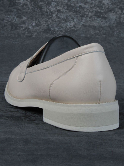 03-DJ32-1 BEIGE Лоферы женские (натуральная кожа) - Фабричный китай фото 8