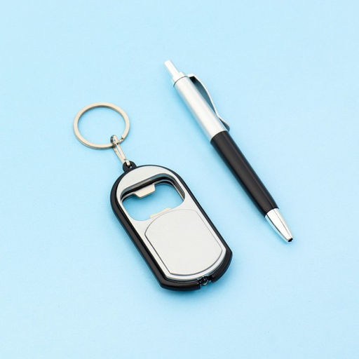 Набор подарочный 2в1 (ручка, брелок-открывалка с фонариком) - Simaland фото 2