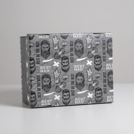 Коробка складная Самому сильному, 31,2 х 25,6 х 16,1 см - Дарите счастье фото 8