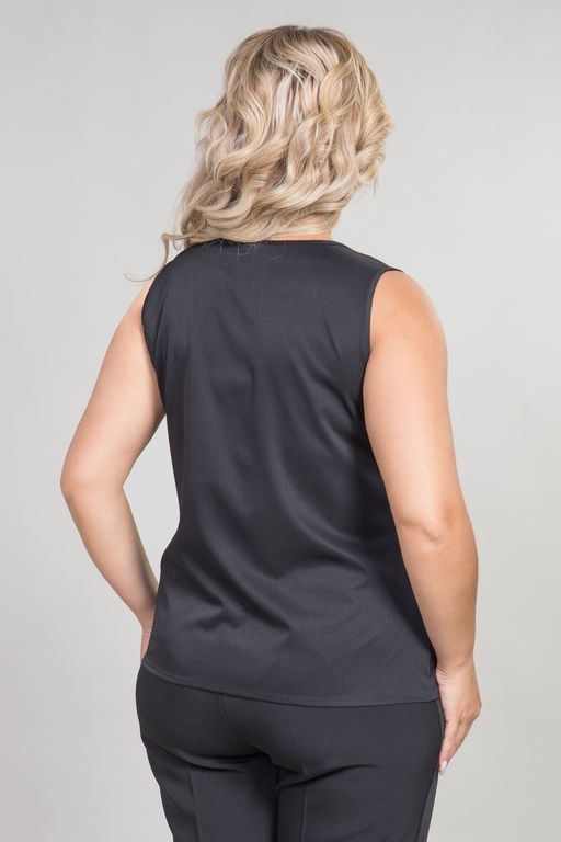 NOVITA Топ 1118 черный фото 32