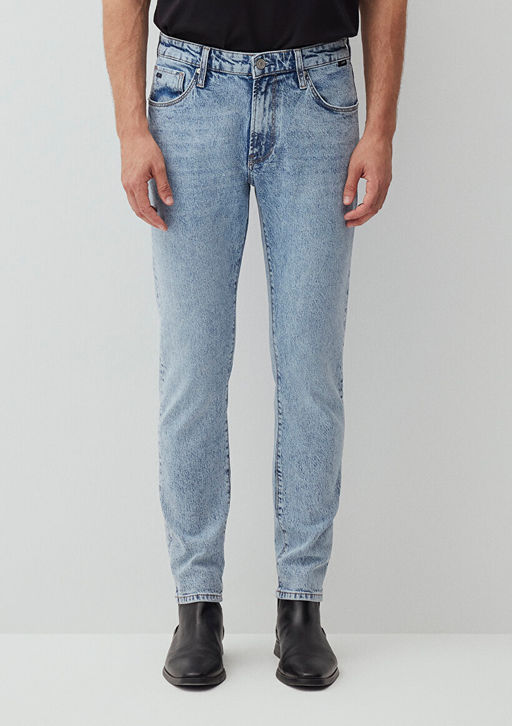 Milan Classic Denim Ac?k Mavi Jean Pantolon  фото 3