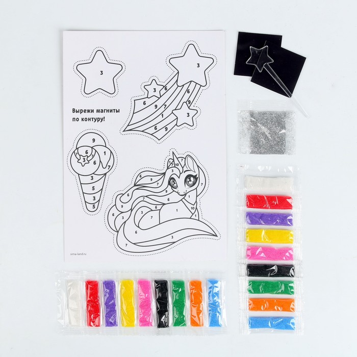 Набор для творчества. Фреска-магнит Волшебный единорог - Школа талантов фото 2