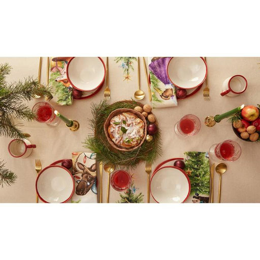 Скатерть новогодняя «Этель» Noble Christmas, 150×220 +/-3 см с ГМВО, 100% хлопок, саржа 190 г/м²