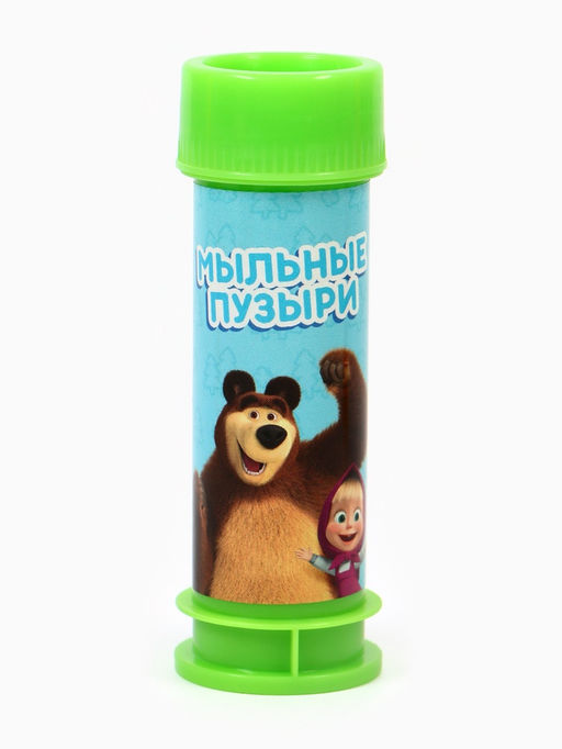 Цена за 2 шт. Набор мыльных пузырей 3 штуки, 45 мл, Маша и Медведь фото 4
