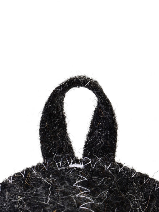 Шапка для бани с принтом "Цветочный триколор", серая