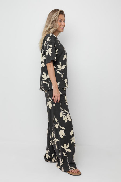 VERY NEAT _ ЕВТ 4069/черный кофе,магнолия брюки жен