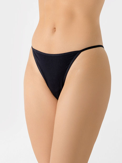 Трусы женские слип-бикини мультипак (3 ШТ.) в черном цвете - Mark formelle фото 2