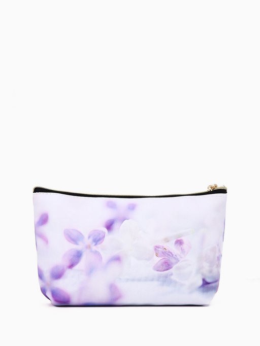 Косметичка женская на молнии, с подкладкой, с двусторонним принтом, розовая - Simaland фото 2