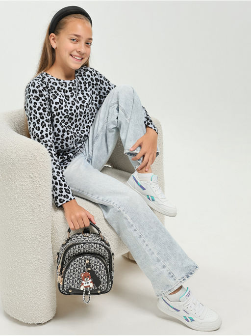 Лонгслив Леопард Детский Коричн - София фото 19