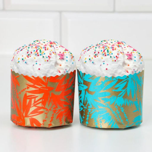 Цена за 20 шт. Форма для кулича бумажная Деко-про «Сказочный лес», 7×6 см, МИКС