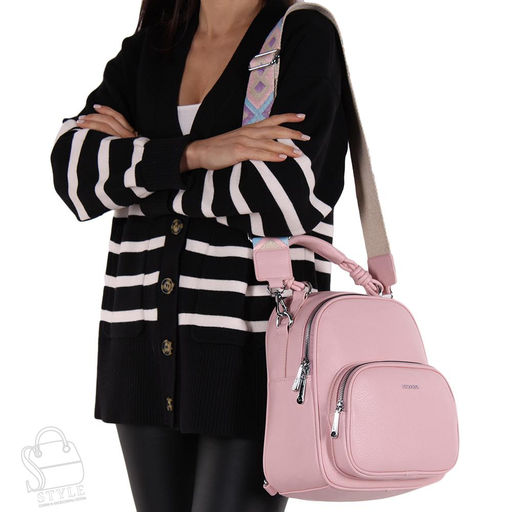 Рюкзак женский 670070-1 pink Velina fabbaino-Safenta/30 в Новосибирске