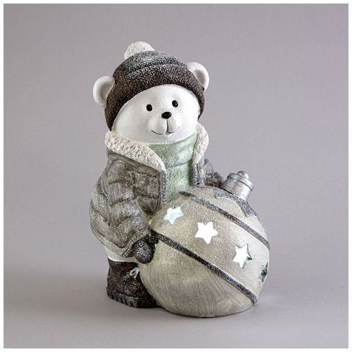 СТАТУЭТКА СНЕГОВИК С LED-ПОДСВЕТКОЙ 17Х13Х22,5 СМ - Lefard фото 4