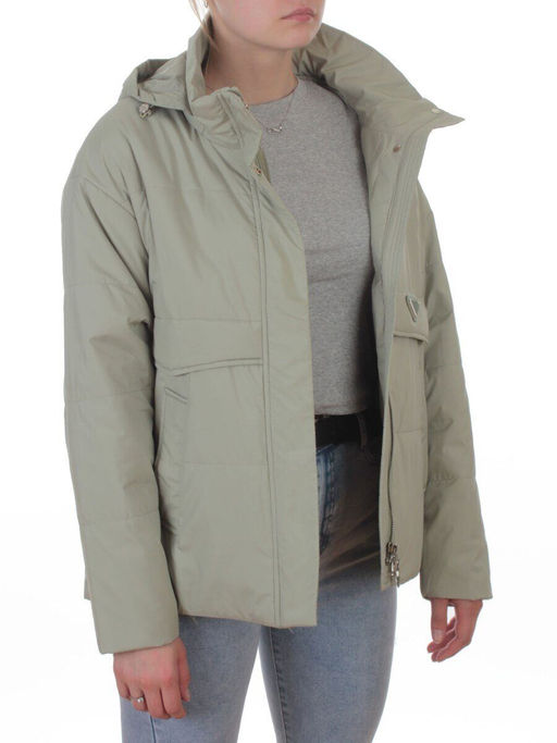 7060 LT. GREEN (OLIVE) Куртка демисезонная женская (100 гр. холлофайбер) - Fashion фото 8