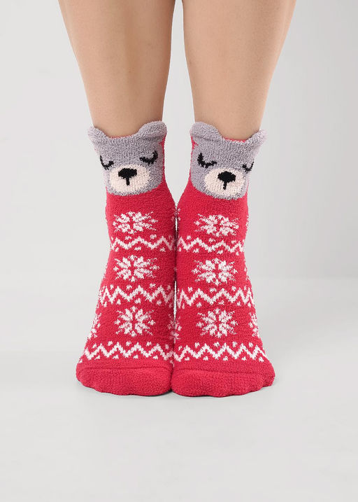 (CLE) Д965Т носки жен. НГ травка (ЧЗ)