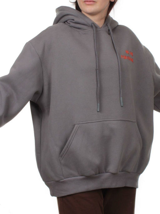 2620 GRAY Толстовка женская (85% хлопок, 10% полиэстер, 5% спандекс) - Fashion фото 3