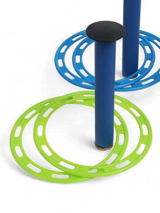 Кольцеброс уличный, 3 стойки, 6 колец, цвет МИКС - Simaland фото 7