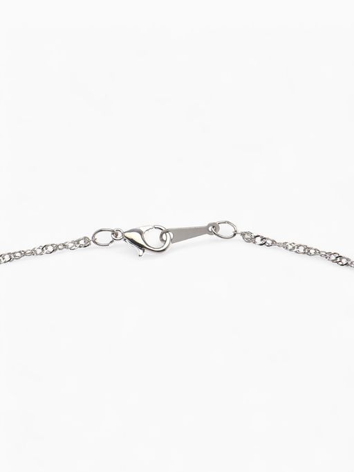 Гарнитур 3 предмета: серьги, кулон, кольцо безразмерное Эдель цветы, цвет синий в серебре, 50 см