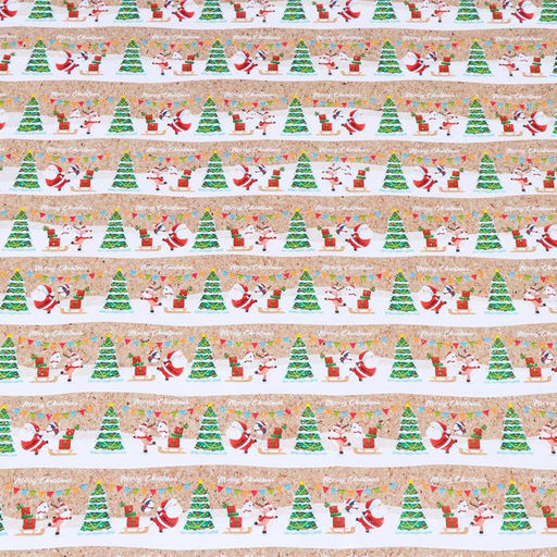 Бумага упаковочная глянцевая Новогоднее путешествие, 70 х 100 см,1 лист - UPAK LAND фото 4