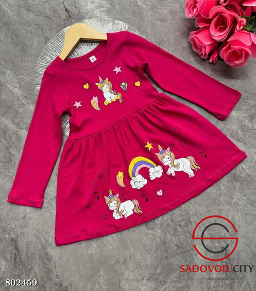 Платье для девочки с рисунком