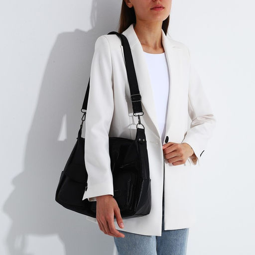 Сумка-тоут на молнии цвет чёрный - Simaland фото 7