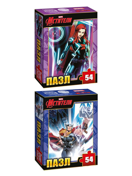 Пазлы детские для мальчиков Мстители, набор 10в1, 54 детали в каждом - Marvel фото 21