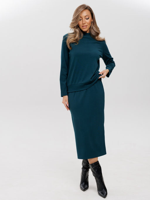 Костюм женский К-242 (лапша Софт г/к) Темно-серый - Elenatex фото 20